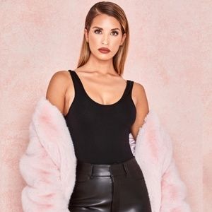 House of CB Pink Faux Fur Coat